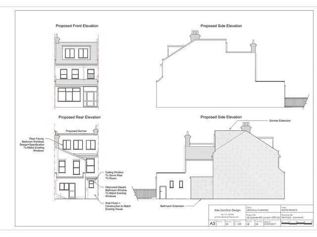 3D model of Residential Elevations and Sections | Architectural Drafting