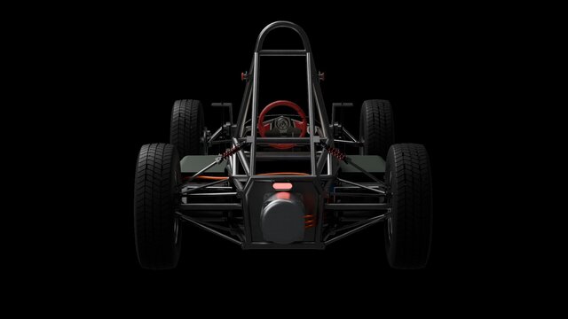 3D model of Formula E-Vee Electric Prototype