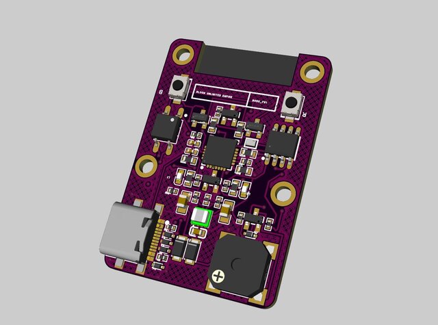 3D model of Custom ESP32 IoT Controller PCB – KiCad