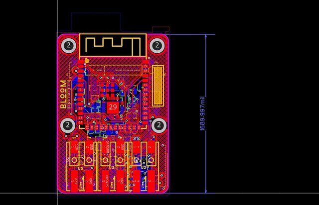3D model of Custom ESP32 IoT Controller PCB – KiCad