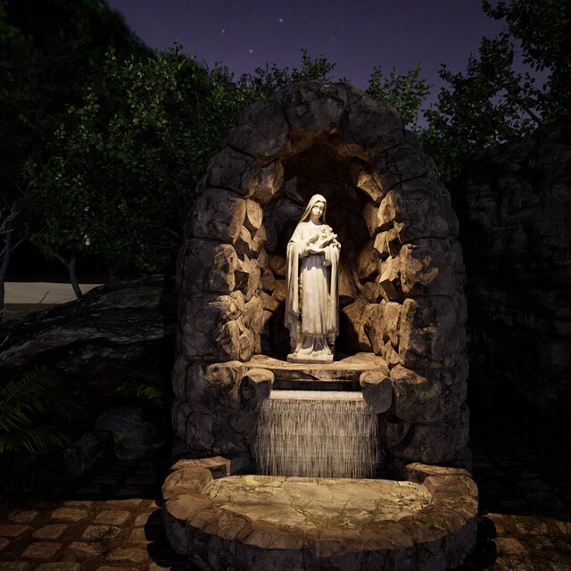 Sacred 3D Fountain: Render & Production Design – image 11 of 12
