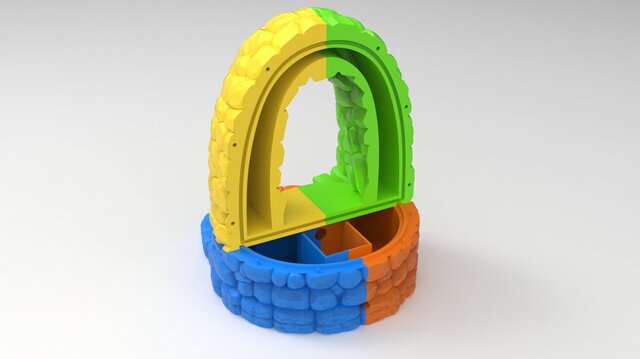 Sacred 3D Fountain: Render & Production Design – image 4 of 12