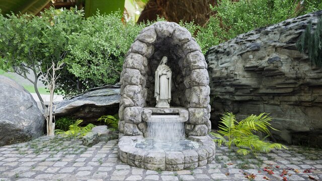 Sacred 3D Fountain: Render & Production Design – image 9 of 12