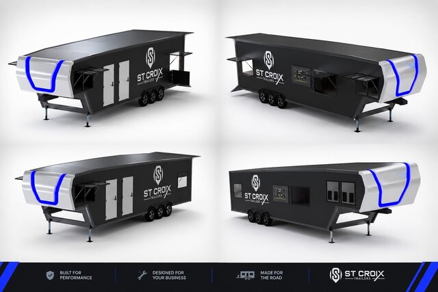 3D model of Trailer Design and Manufaturing Design