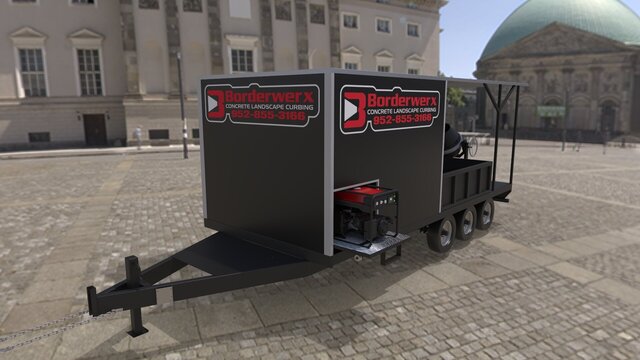 3D model of Trailer Design and Manufaturing Design