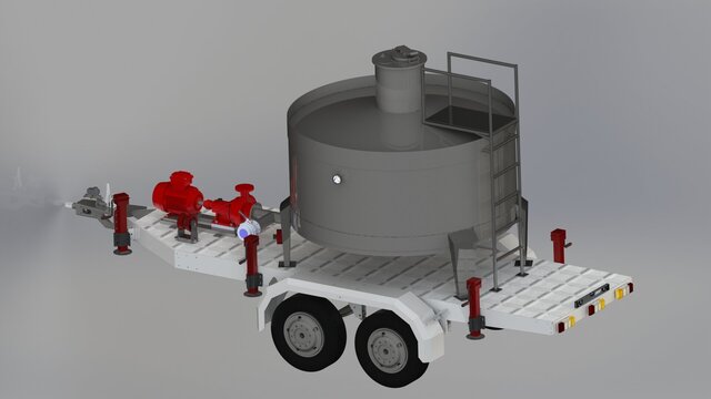 3D model of Trailer Design and Manufaturing Design