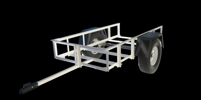 3D model of Trailer Design and Manufaturing Design