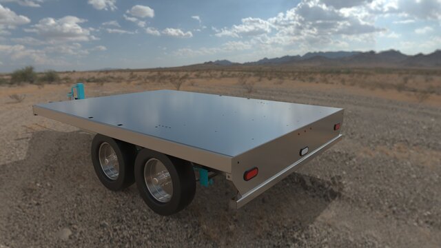 3D model of Trailer Design and Manufaturing Design
