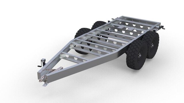 3D model of Trailer Design and Manufaturing Design