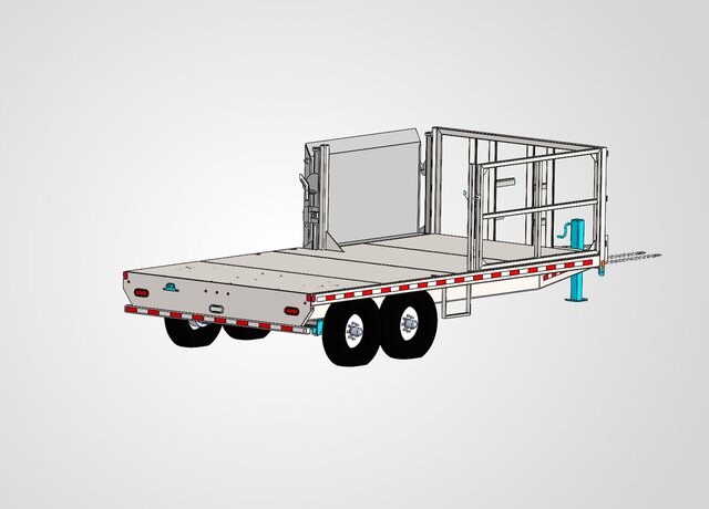 3D model of Trailer Design and Manufaturing Design