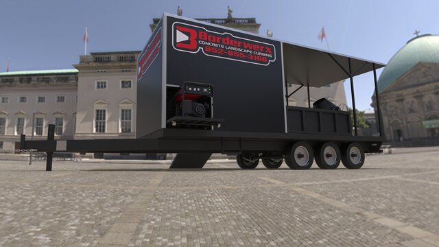 3D model of Trailer Design and Manufaturing Design