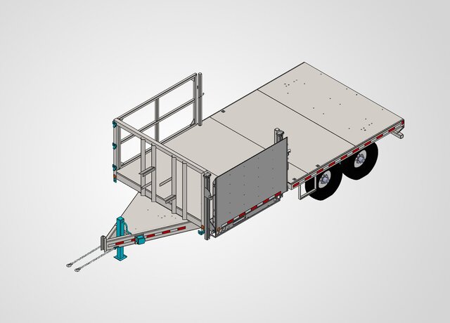 3D model of Trailer Design and Manufaturing Design