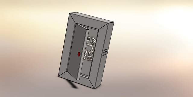 3D model of Wall-Mounted Access Door