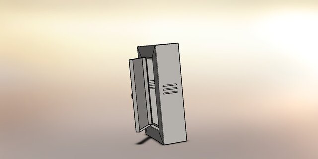 3D model of Wall-Mounted Access Door