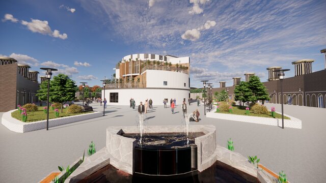 3D model of Book Park — Architectural Planning