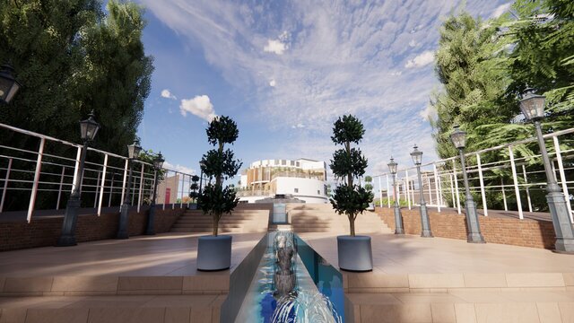 3D model of Book Park — Architectural Planning