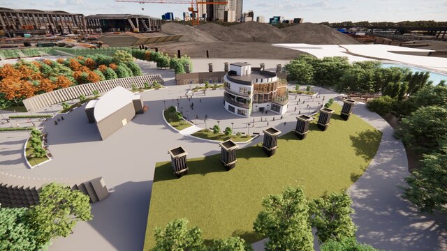 3D model of Book Park — Architectural Planning