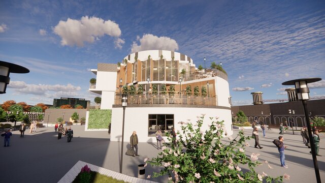 3D model of Book Park — Architectural Planning