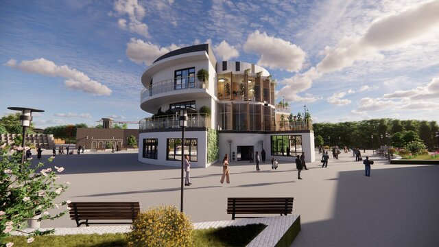 3D model of Book Park — Architectural Planning