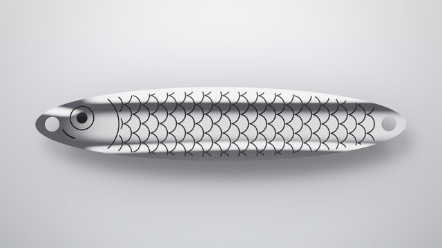 S-Bend Metal Fishing Spoon Lure – image 2 of 6