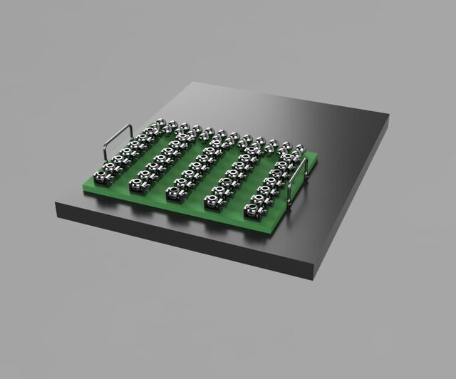 3D model of Devices for measuring hip prosthesis components on a CMM machine
