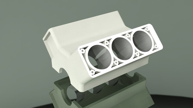 3D model of V6 Engine Assembly - 3D CAD Model