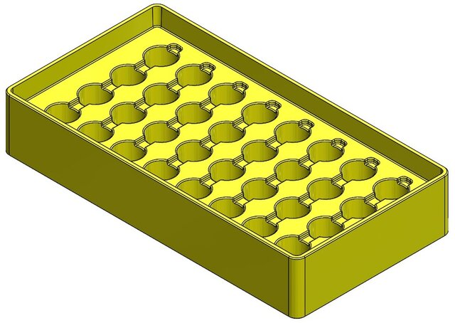 3D model of Smart Modular Battery Organizer – Original Mechanical Product Design