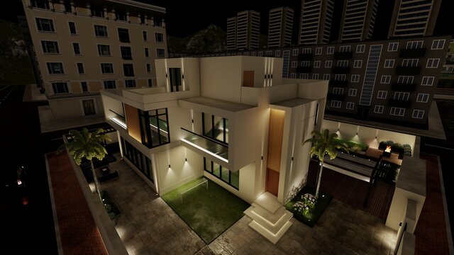 I will do exterior lighting design for facade lighting design OR landscape lighting Design image 4