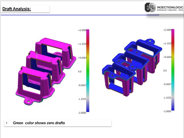 I provide professional design for manufacturability (DFM) services to optimize injection molding.