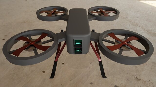 I offer detailed 3D vehicle modeling (military vehicles, aircraft, drones) image 15