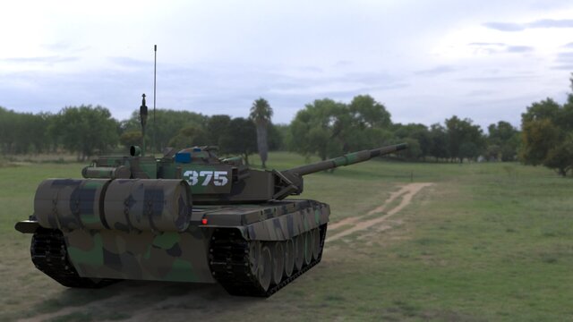 I offer detailed 3D vehicle modeling (military vehicles, aircraft, drones) image 5