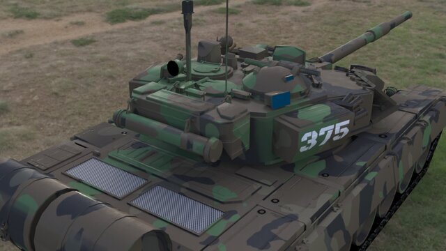 I offer detailed 3D vehicle modeling (military vehicles, aircraft, drones) image 6