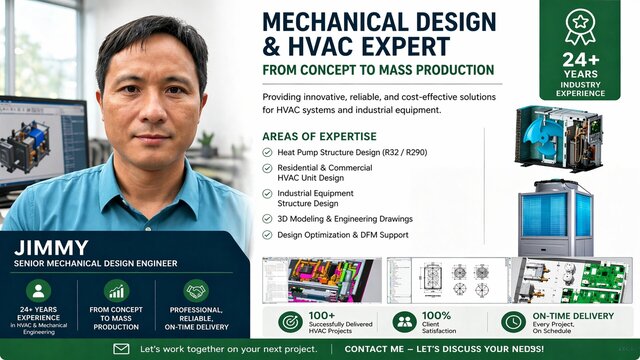I will do 3D modeling, mechanical structure design, and 2D CAD drawings for manufacturing image 2