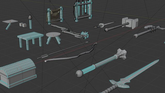 I will create Custom Low Poly Models (Game-Ready) image 19