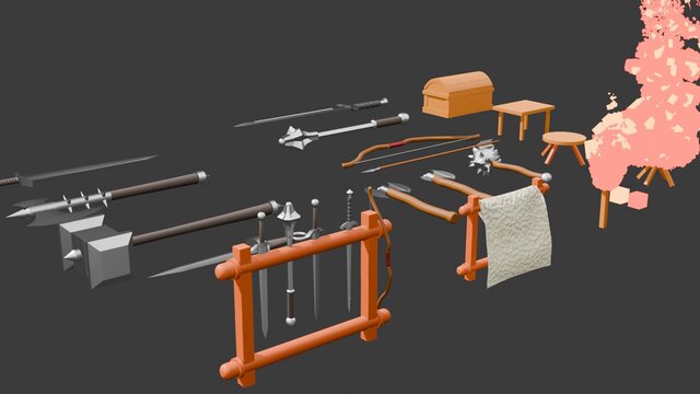 I will create Custom Low Poly Models (Game-Ready) image 4