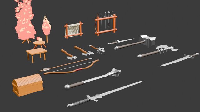 I will create Custom Low Poly Models (Game-Ready) image 5