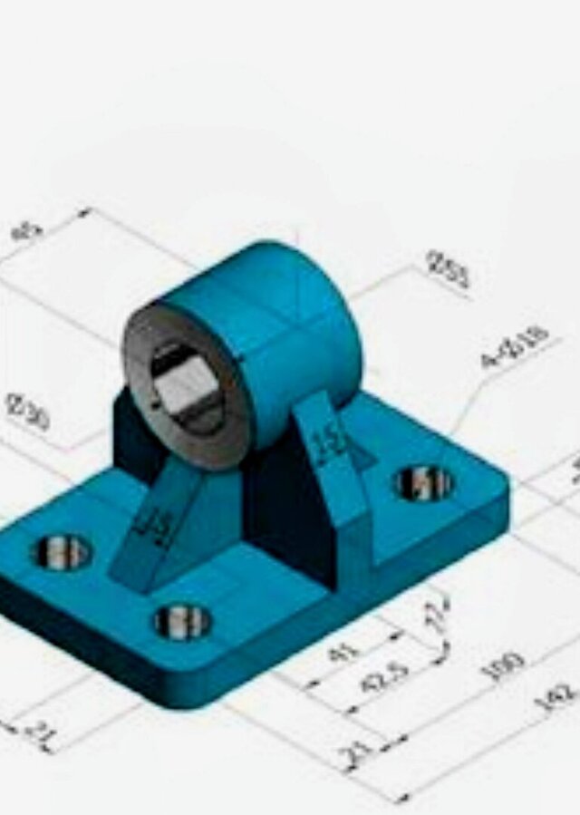 I offer 3D modelling of product and analysis using simulation software image 3