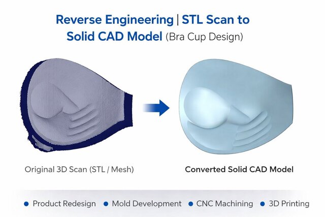 I will convert STL / 3D scans to solid CAD model (SolidWorks / NX)