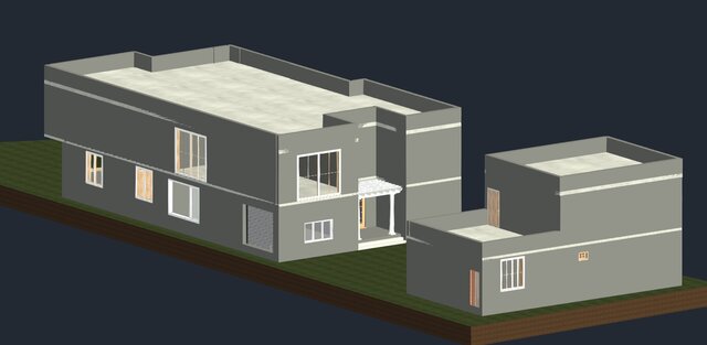 I will design 2D floor plans and 3D house model in AutoCAD and Revit image 4