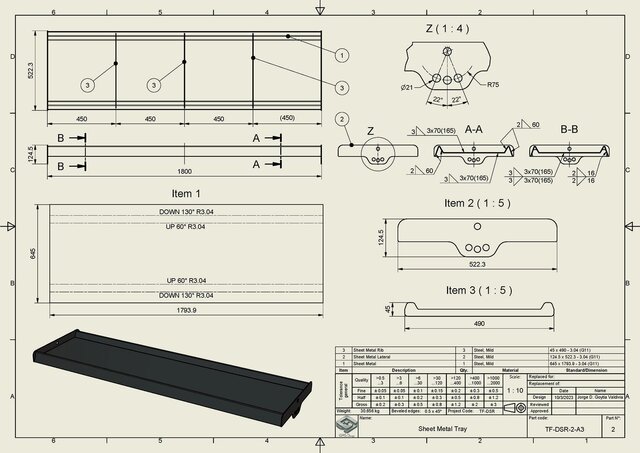 I will design a fully parametric mechanical system in Autodesk Inventor image 18