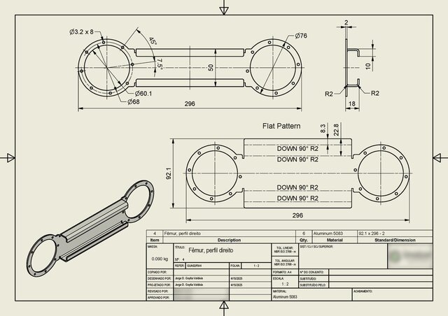 I will design a fully parametric mechanical system in Autodesk Inventor image 5