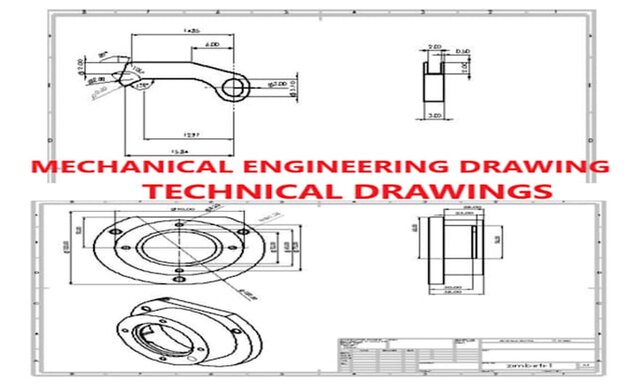 I will 2d engineering drawing mechanical drawing technical drawing in solidwork autocad image 2