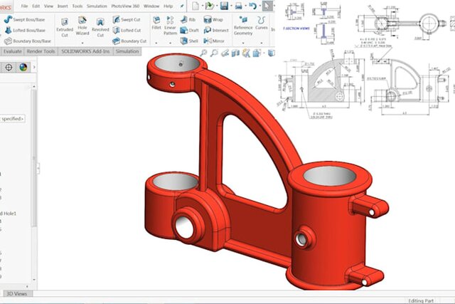 I will design 3D CAD, SolidWorks modeling, CAD design, and 3D printing image 3