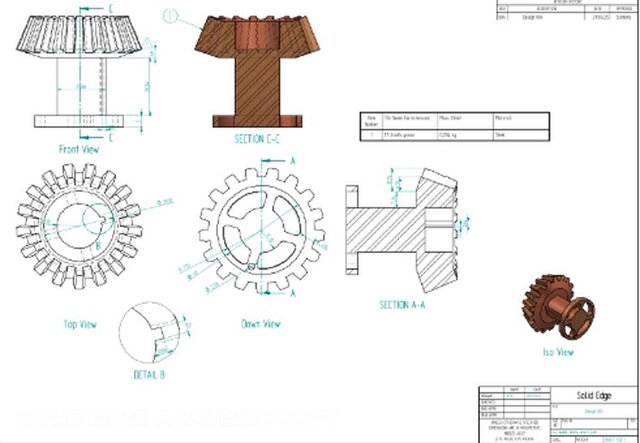 I will design professional mechanical CAD parts and technical drawings in Solid Edge image 7