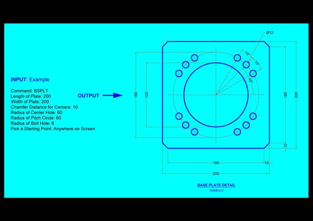 I will provide a version drawing tool in AutoLISP for AutoCAD image 1