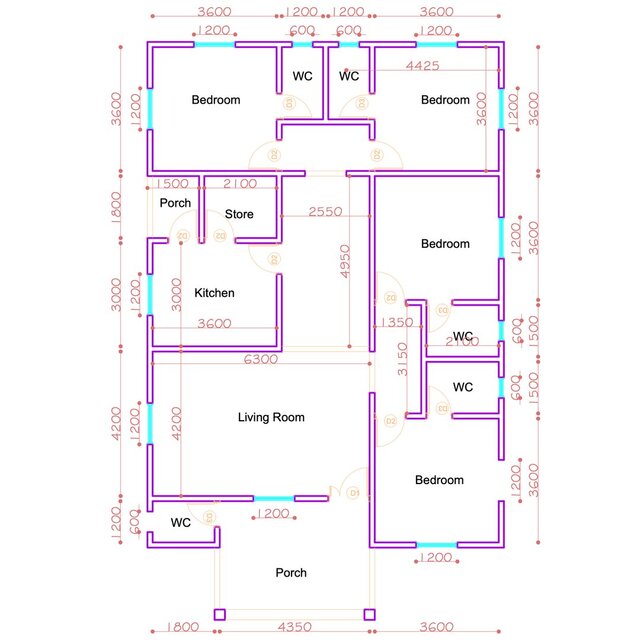 I will create 2D design with AutoCAD for interior spaces