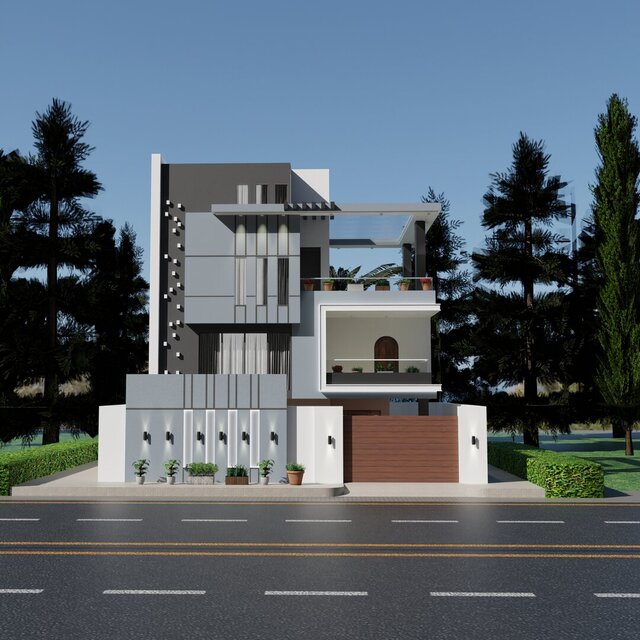 I offer 3D architectural modeling, landscape design & environment design image 1