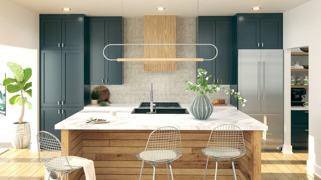 I offer photorealistic residential interior rendering services