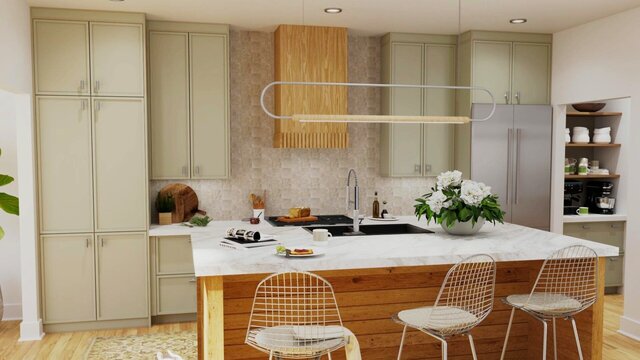 I offer photorealistic residential interior rendering services image 2