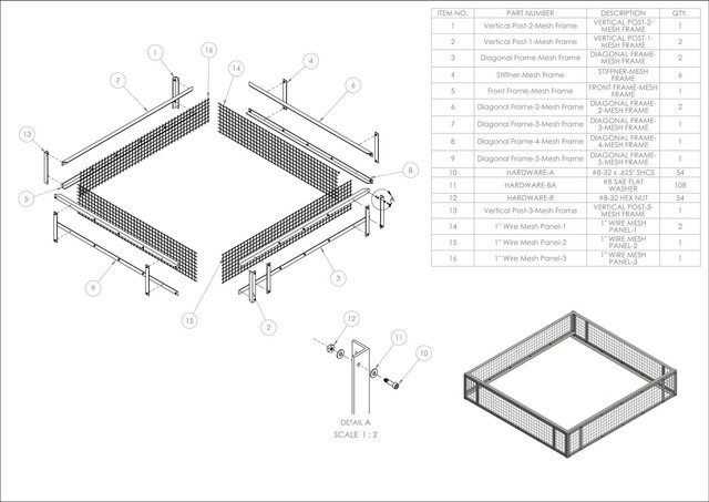 I will create a manufacturing-ready SolidWorks 3D model and 2D drawing image 9